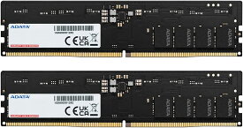 ADATA デスクトップPC用 メモリ PC5-44800 DDR5-5600 16GB ( 8GB x 2枚 ) 288pin DDR5 U-DIMM 1.1V AD5U56008G-DT