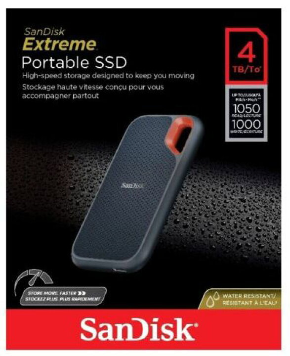 楽天市場】SanDisk エクストリーム ポータブルSSD V2 外付け 4TB USB3  