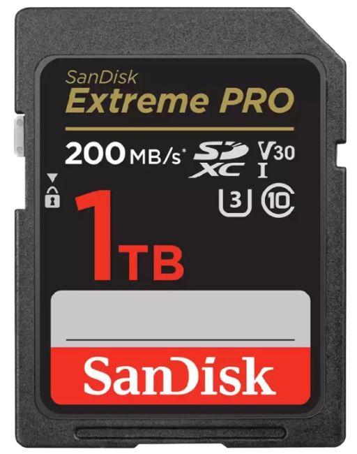 SANDISK サンディスク Extreme Pro V30 4K対応 UHS-I U3 SDXCカード 1TB (読取200MB/秒、書込140MB/秒) SDSDXXD-1T00-GN4INのサムネイル