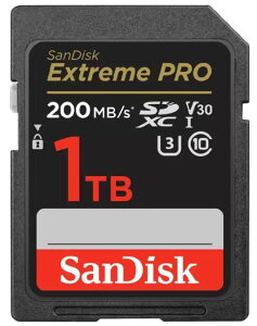SANDISK TfBXN Extreme Pro V30 4KΉ UHS-I U3 SDXCJ[h 1TB (ǎ200MB/bA140MB/b) SDSDXXD-1T00-GN4IN