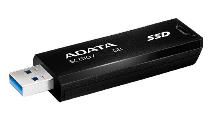 楽天市場】ADATA SC610 ポータブルSSD 2TB スティック型スライド式 R 