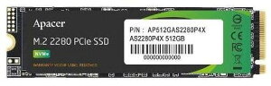 Apacer �A�y�C�T�[ SSD 512GB M.2 PCIe Gen3 x 4 NVMe �ő�Ǎ����x 2100MB/s �ő发�����x 1500MB/s AP512GAS2280P4X-1