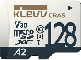 ESSENCORE KLEVV microSDXCカード 128GB CRASシリーズ 読込100MB/s 書込80MB/s UHS-I A2 V30 U3対応 K128GUSD6U3-CA Nintendo Switch 動作確認済