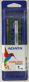 ADATA エイデータ ノートPC用増設メモリ SODIMM PC2-6400 DDR2-800 1GB AD2S800B1G6-S