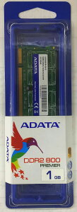 yViz ADATA m[gPCp PC2-6400 DDR2-800 1GB SO-DIMM ݃ [J[ivۏ AD2S800B1G6-S
