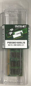 PATRIOT pgIbg PC3L-12800 DDR3L-1600 8GB SO-DIMM d m[gPCp PSD38G1600L2S