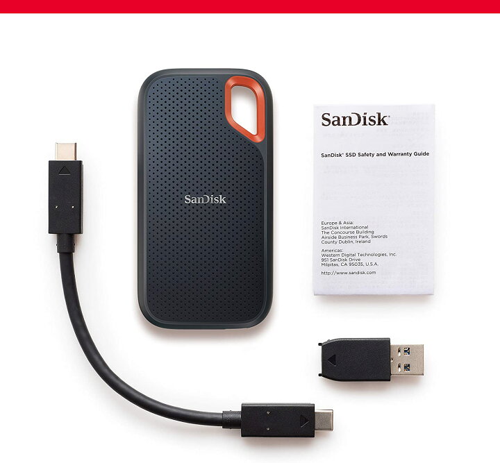 楽天市場】【3年保証】SanDisk エクストリーム ポータブルSSD V2 外 