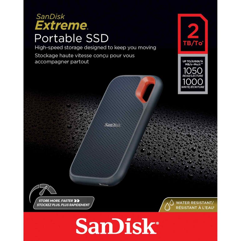 楽天市場】SanDisk エクストリーム ポータブルSSD V2 外付け 2TB USB3 