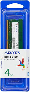 �y�V�i�z ADATA �m�[�gPC�p������ PC4-19200 DDR4-2400 4GB 260pin SO-DIMM AD4S2400J4G17-S