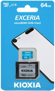 KIOXIA ( �� ���Ń����� �jEXCERIA 64GB microSDXC�J�[�h Class10 UHS-I U1�Ή� (�ő�]�����x:100MB/s) LMEX1L064GG2