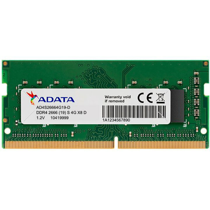 楽天市場】ADATA エイデータ PC4-21300 DDR4-2666 8GB ( 4GB x 2枚 