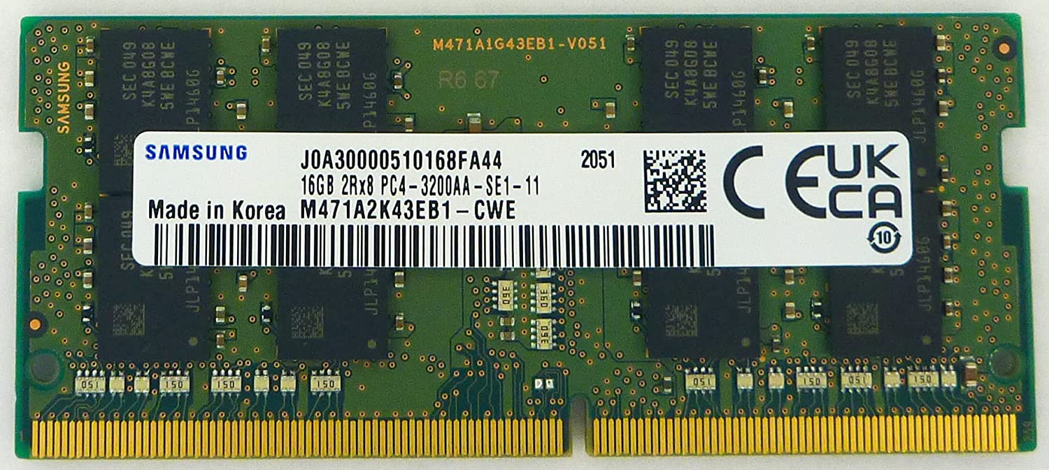 サムスン PC4-25600 DDR4-3200 16GB (2048Mx8 8Chip) ノートPC用