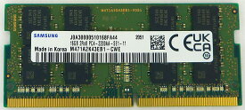 SAMSUNG ORIGINAL サムスン 純正 PC4-25600 DDR4-3200 16GB (1Gx8) ノートPC用 260pin Unbuffered SO-DIMM M471A2K43EB1-CWE バルク品
