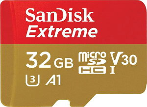SanDisk �T���f�B�X�N Extreme microSDHC 32GB UHS-I U3 V30 A1 4K�Ή� (R:100MB/s W:60MB/s) SDSQXAF-032G-GN6MN