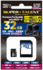 SUPER TALENT hCuR[_[hƃJAIPJAANVJɍœKIEϋvEM 3D MLC NAND̗pvdl microSDHCJ[h 32GB ST32MSU3PD