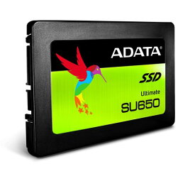 ADATA SU650シリーズ 3D NAND採用 7mm厚 SSD 240GB SATA 6Gbps 読込最大520MB/s 書込最大450MB/s 3年保証 ASU650SS-240GT-R