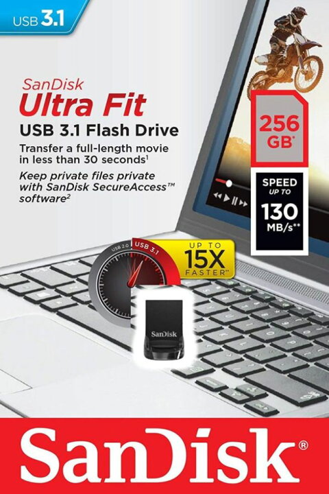 楽天市場】SanDisk サンディスク Ultra Fit USB 3.1 Gen1 最大読込速度 130MB/s 超小型 フラッシュメモリー 256GB SDCZ430-256G-G46 : アーキサイト@ダイレクト 楽天市場】SanDisk サンディスク Ultra Fit USB 3.1 Gen1 最大読込速度 130MB/s 超小型 フラッシュメモリー 256GB SDCZ430-256G-G46 : アーキサイト@ダイレクト