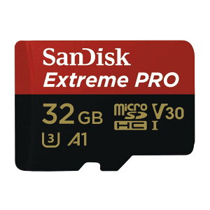 SanDisk �T���f�B�X�N Extreme Pro microSDHC 32GB UHS-I U3 V30 A1 4K�Ή� (R:100MB/s W:90MB/s) SDSQXCG-032G-GN6MA