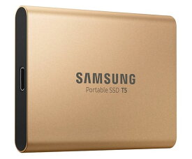 Samsung サムスン 外付けSSD T5 1TB USB3.1 Gen2対応 ハードウェア暗号化 パスワード保護 V-NAND搭載 MU-PA1T0G/WW ゴールド