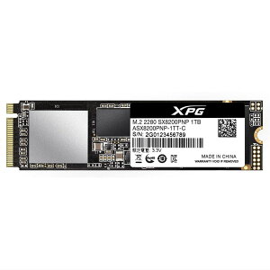 ADATA �G�C�f�[�^ XPG SX8200 Pro PCIe3.0x4 M.2 Type 2280 NVMe 1.3 SSD 1TB DRAM�o�b�t�@ �q�[�g�V���N�t�� ASX8200PNP-1TT-C