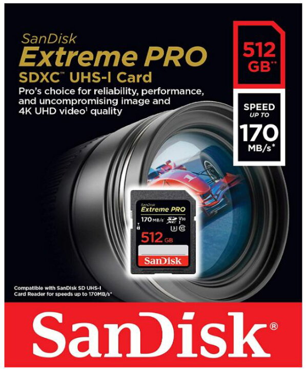 楽天市場】SANDISK サンディスク Extreme Pro V30対応 UHS-I U3 SDXCカード 512GB (読取170MB/秒、書込90MB/秒) SDSDXXY-512G-GN4IN : アーキサイト@ダイレクト 楽天市場】SANDISK サンディスク Extreme Pro V30対応 UHS-I U3 SDXCカード 512GB (読取170MB/秒、書込90MB/秒) SDSDXXY-512G-GN4IN : アーキサイト@ダイレクト