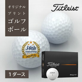 【 ゴルフボール 名入れ ギフト 周年 記念 企業 イベント タイトリスト PROV1 1ダース 】 オウンネーム 創業 お祝い アニバーサリー プレゼント プリント ゴルフボール 12球 ラッピング対応 のし可 オリジナル 記念日 記念球 ブランド メーカー品 TITLEIST