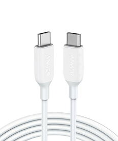 Anker PowerLine III USB-C & USB-C 2.0 ケーブル (1.8m ホワイト) 超高耐久 60W USB PD対応 MacBook Pro/Air iPad Pro Galaxy 等対応