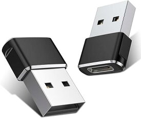 Basesailor USB CメスからUSBオス変換アダプター 2パック、iPhone 14 12 13 15 Mini Pro Maxミニプロマックス、Airpods 3 iPad 10 Air、Samsu充電器プラグケーブルコンバータ