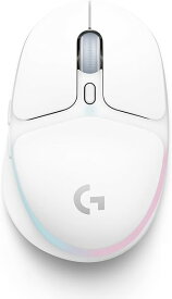 Logicool G ゲーミングマウス G705 ワイヤレス マウス LIGHTSPEED Bluetooth 2種類無線接続に対応 LIGHTSYNC RGB 85g 軽量 PC windows mac ホワイト G705WL