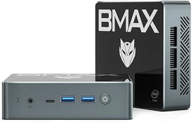 BMAX ミニPC 16GB DDR4 512GB SSD Intel N100 Linux(Ubuntu）win 11 mini PC 最大3.4GHz 4コア4スレッド 静音性 省電力 豊富なポート 4K RJ45-1000M-LAN…