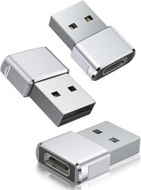 Basesailor USB CメスからUSBオス変換アダプター 3パック、iPhone 14 12 13 15 Mini Pro Maxミニプロマックス、Airpods 3 iPad 10 Air、Samsu充電器プラグケーブルコンバータ