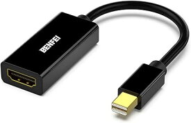 BENFEI Mini DisplayPort-HDMI、Mini DP（Thunderbolt）-HDMIへのコンバーターMacBook Pro、MacBook Air、Mac Mini、Microsoft に対応するゴールドメッキコード