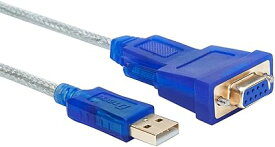 DTECH USBシリアルケーブル 1.8m USB-RS232C 変換 クロス接続 クロスケーブル USBtypeA to D-sub9ピン オスーメス RTXシリーズ ヤマハルーター Windows10/8/7/Mac等対応