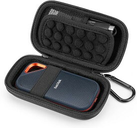 Yinke ケース SanDisk SSD/SanDiskポータブルSSD Portable Extreme PRO外付に対応 サンディスク 専用保護収納携帯用（ブラック）