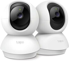 TP-Link 300万画素 ネットワーク Wi-Fiカメラ 2個セット ペットカメラ フルHD 屋内カメラ 夜間撮影 メーカー保証3年 Tapo C210P2