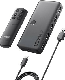 Anker HDMI Switch (4-in-1 Out, 4K HDMI) セレクター リモコン付き 4K HDR 3Dコンテンツ対応 HDMI 切替器 MacBook Pro/Air Switch Xbox 360 PS4 / PS5 他