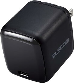エレコム 充電器 65W USB PD対応 小型 Type-C 1ポート PPS対応 GaN II採用 PSE認証 ブラック EC-AC8565BK