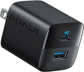 Anker 323 Charger (33W) (USB PD 充電器 USB-C USB-A 33W)【PSE技術基準適合/USB PD対応/折りたたみ式プラグ】MacBook USB PD対応Windowsd PC各種対応 (ブラック)