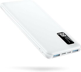 モバイルバッテリー 軽量 小型 20000mAh 3台同時充電 急速充電 最大2.4A出力 大容量 薄型 Type-C入/出力 携帯充電器 コンパクト 多重保護 LED残量表示 機内持ち込み可能 iPhone 停電対策/緊急用 パワーバンク