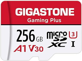 Gigastone マイクロsdカード 256GB Nintendo 動作確認済 転送速度100MB/S 高速 MicroSD Full HD & 4K UHD動画, UHS-I A1 U3 V30 C10
