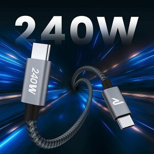 240W USB C �P�[�u�� PD3.0�Ή� �������[�d �f�[�^�]�� �f���h�~ ���ϋv�i�C���� iPhone17/Air/16/16e/15 �[�d Pro/iPad Pro&Air/Google Pixel/Gala