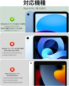 iPad 11���� (A16) 10���� �P�[�X 2025 2022 11/10.9�C���` ipad ��10���� �J�o�[ �I�[�g�X���[�v/�E�F�C�N�@�\�Ή� ple Pencil�y�����[ TPU ���^ �y�� �ϏՌ� �O�܂�X�^���h �O���[
