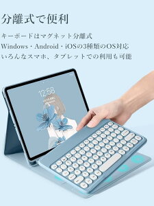 �P�[�X iPad 11����(A16, 2025) 11�C���`�p iPad ��10����p 2022 10.9�C���` Blueth �J���[ �J�o�[ ������ ���� �ی^�L�[ �}�O�l�b�g������ ���f�B�[�X ���� �w�� �r�W�l�X �l�C (�Z���s��