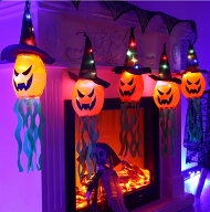【5個セット 】ハロウィン 飾り カボチャ ハロウィン 飾り ハロウィンリース 屋外 イルミネーション LED…