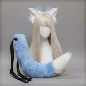ハロウィン カチューシャ 狐耳 狼耳 狼の尻尾 カチューシャ コスプレ道具 小物 かわいい ふわふわ ハロウィン 仮装小物 ヘアバンド コスプレアクセアリー アニメ パーティー 園祭りキツネ ケモ耳 狐しっぽ 動物コスプレ 髪飾り ハロウィンコスチューム イベント 萌え