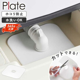 ＼楽天ランキング1位獲得★／ 洗濯機排水トラップホコリ防止カバー プレート plate 山崎実業洗濯パン ほこり カバー 排水トラップ 洗濯機 洗濯パン排水トラップ 洗面台 洗面所 防水パン おしゃれ ホワイト 1423 arco