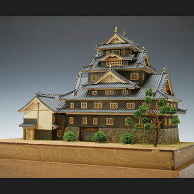 ウッディジョー 木製建築模型 1/150 岡山城