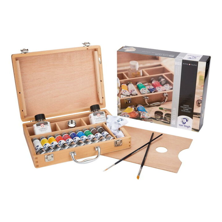 楽天市場】ヴァンゴッホ油絵具 40ml 10色木箱セット BASIC BOX (405614 