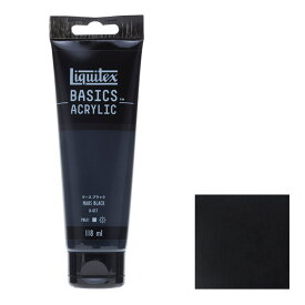 アクリル絵具Liquitex リキテックス ベーシックス マースブラック B-057 単一顔料 118ml チューブ