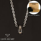 【LION HEART】ライオンハート ネックレス メンズ リングネックレス シルバー/ブラック　04N122SM